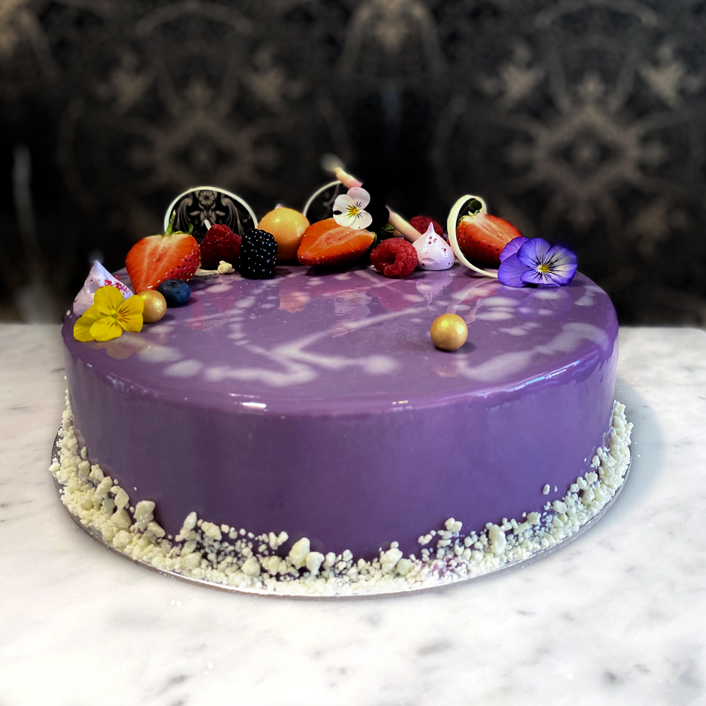 Blueberry & White Choc Mousse